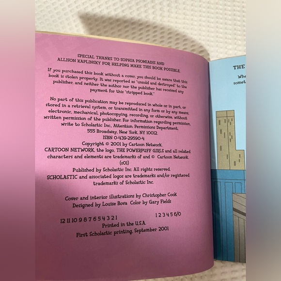 Powerpuff Girls book 2001 Fishy Business Its Whale of a Tale - Picture 3 of 3